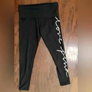 PINK Victoria's Secret Black Leggings